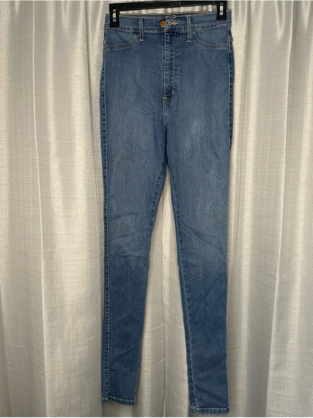 Fashion Nova Light Blue High-Rise Skinny Jeans